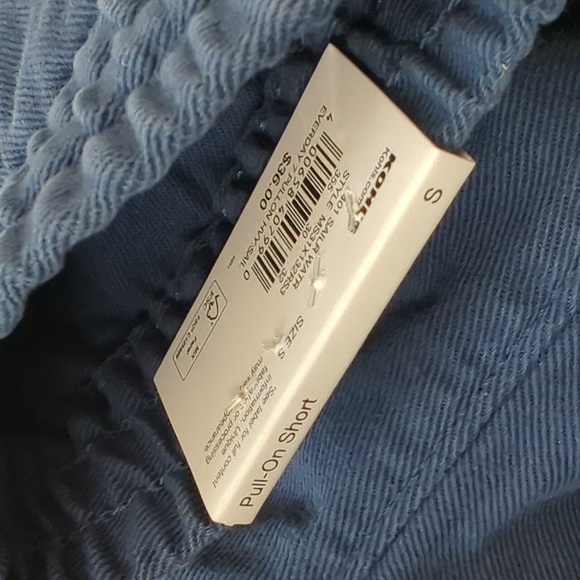 NWT SONOMA 7" PULL ON SHORTS BLUE SAIL EVERYDAY ELASTIC WAIST SHORT - Picture 4 of 6